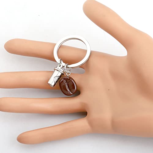 Coffee Bean Keychain for Coffee Lovers and Baristas