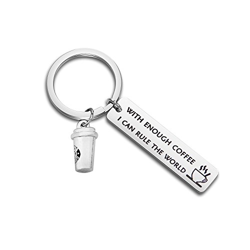 Empowering Coffee Lover Keychain for Coworker Boss