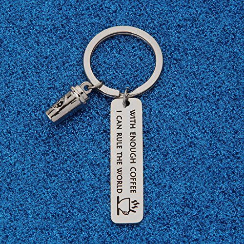 Empowering Coffee Lover Keychain for Coworker Boss