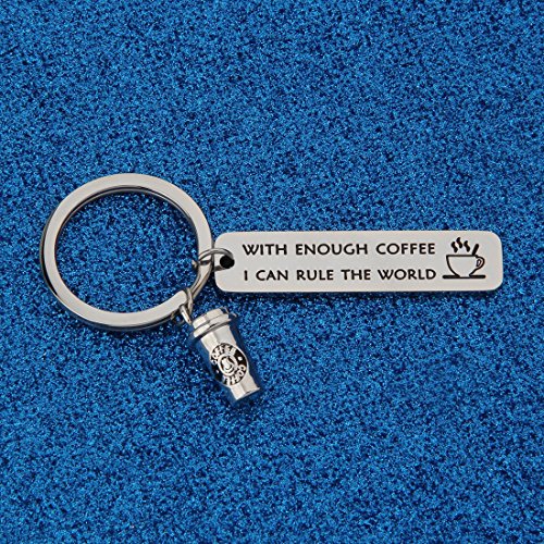 Empowering Coffee Lover Keychain for Coworker Boss