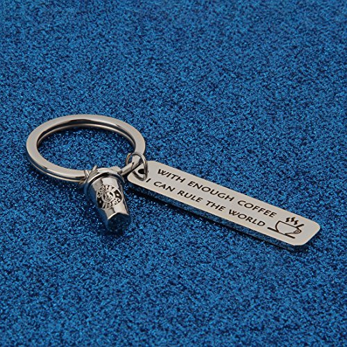 Empowering Coffee Lover Keychain for Coworker Boss