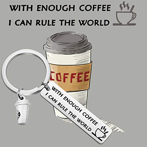 Empowering Coffee Lover Keychain for Coworker Boss