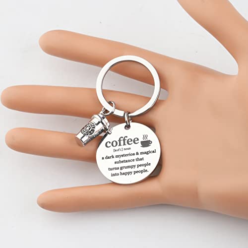 UJIMS Coffee Lover Keychain - Barista Gifts