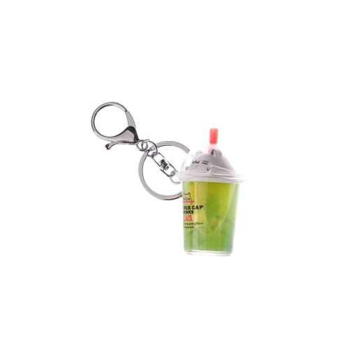 Christmas Cat Cup Acrylic Key Ring Jewelry Fashion