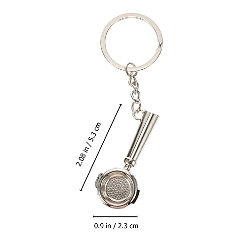 2pcs Coffee Series Keychain Novelty Keyring for Barista