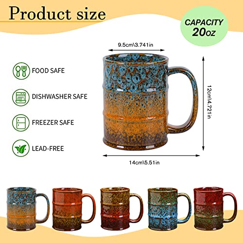 Large 20 oz Ceramic Coffee Mug - Blue Novelty