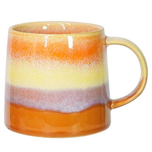 Handmade Ceramic Mugs - 20 oz - Orange