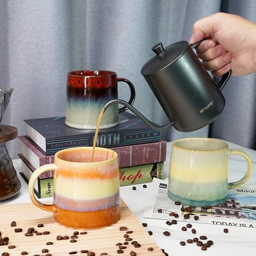 Handmade Ceramic Mugs - 20 oz - Orange