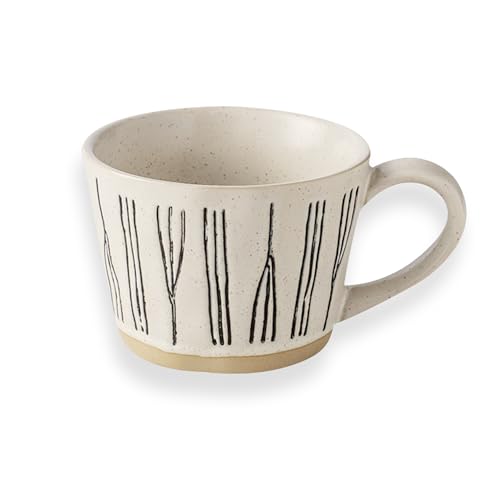 Artisanal Ceramic Mug, Ideal for Latte, Cappuccino & Tea