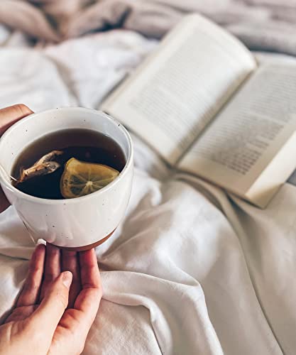 Modern Boho Style Ceramic Latte Mug Set - 16oz