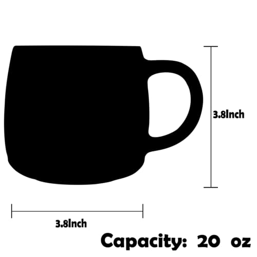 oojdzoo Oversized Handmade Ceramic Coffee Mugs (Purple/Sand)