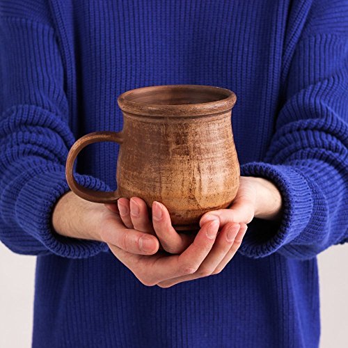 Handmade Pottery Clay Coffee Mug - Rustic Stoneware
