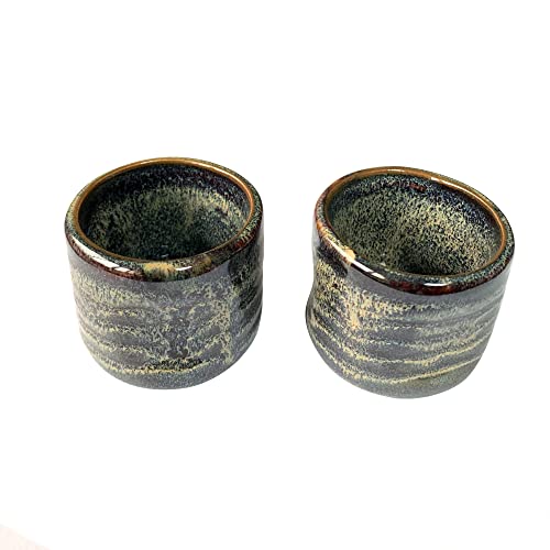 Handmade Ceramic Espresso Coffee Cup Set (Turbo Green)