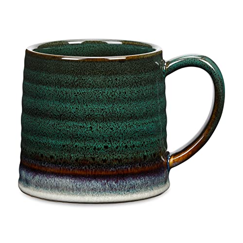 18 Oz Handmade Ceramic Coffee Mug, Office/Home, Microwave/Dishwasher Safe