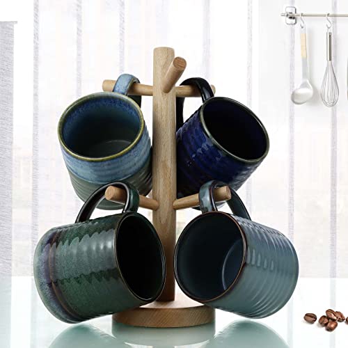 18 Oz Handmade Ceramic Coffee Mug, Office/Home, Microwave/Dishwasher Safe