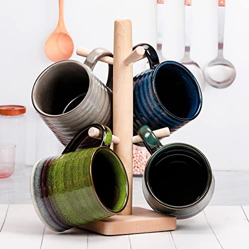 18 Oz Handmade Ceramic Coffee Mug, Office/Home, Microwave/Dishwasher Safe