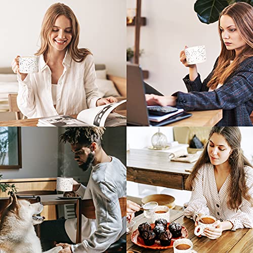 CREATIVELAND Ceramic Coffee Mugs Set - Dishwasher Safe