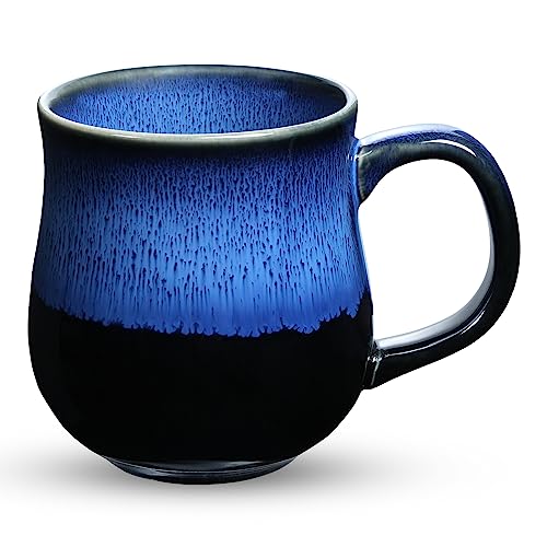 Handmade Glazed Ceramic Coffee Mug, 16 Oz