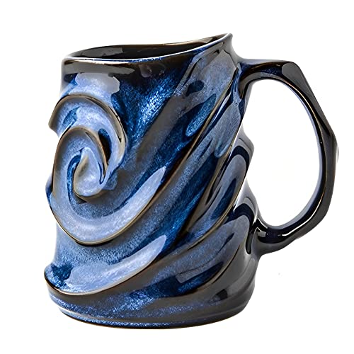 Large 17oz Ceramic Coffee Mug - Handmade Unique Design