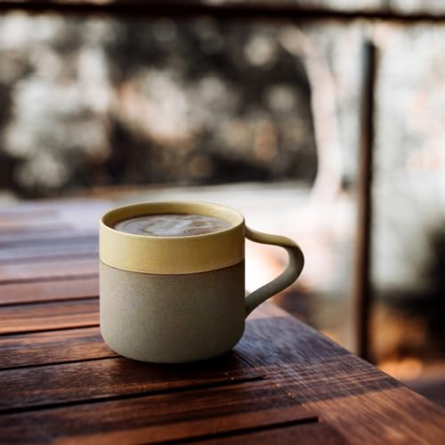 Handmade Japanese Style Ceramic Coffee Mug 8 oz