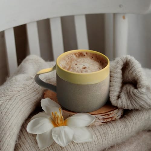 Handmade Japanese Style Ceramic Coffee Mug 8 oz