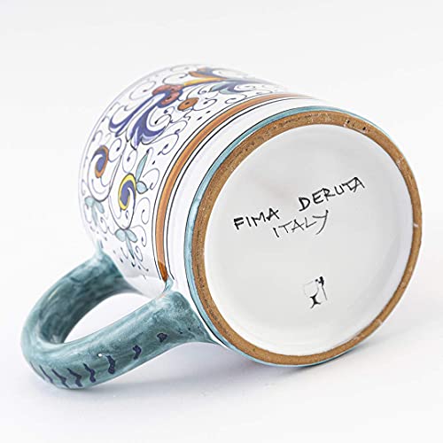 Deruta Blu Ceramic Mug - Handmade Italian Coffee Mug