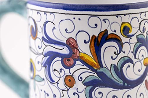 Deruta Blu Ceramic Mug - Handmade Italian Coffee Mug