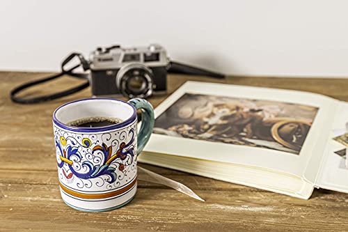 Deruta Blu Ceramic Mug - Handmade Italian Coffee Mug