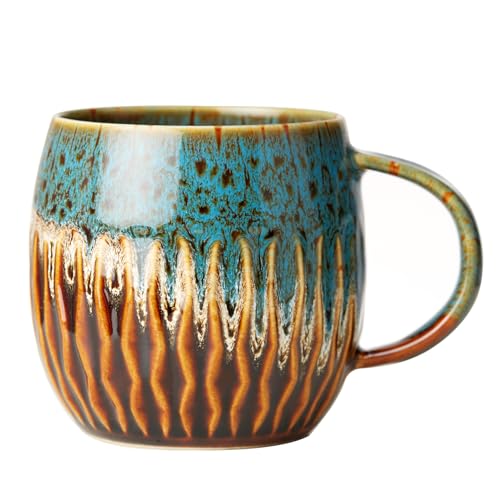 Handmade 20 oz Ceramic Coffee Mug, Unique Design