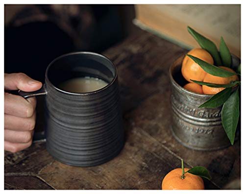 16 oz Handmade Metallic Glazed Ceramic Coffee Mug
