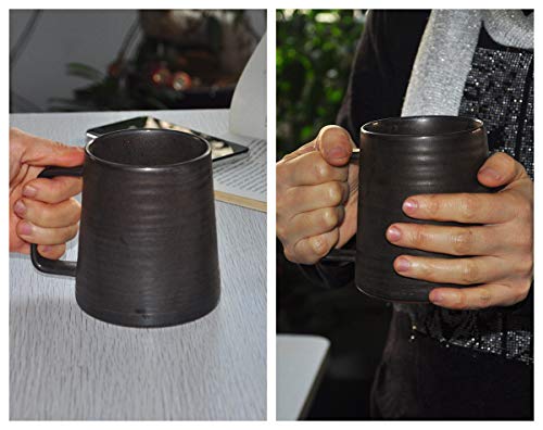 16 oz Handmade Metallic Glazed Ceramic Coffee Mug