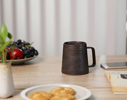 16 oz Handmade Metallic Glazed Ceramic Coffee Mug