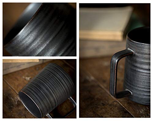 16 oz Handmade Metallic Glazed Ceramic Coffee Mug