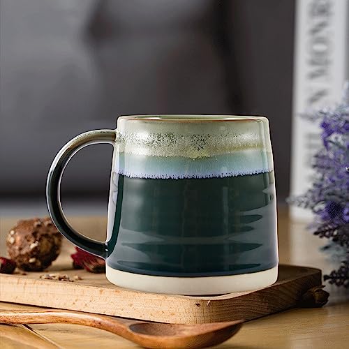 Handcrafted Ceramic Mug for Coffee, Tea, Lattes - Green