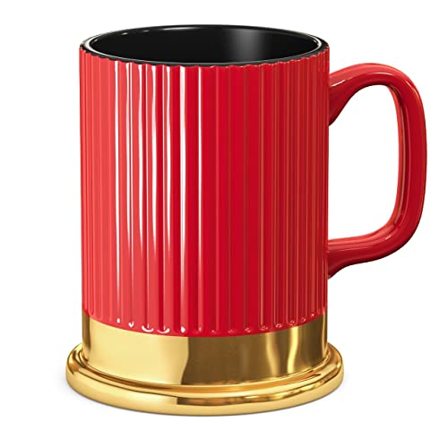 Handmade Ceramic Coffee Mug - 16 oz - Patriotic Style