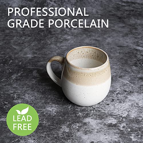 Bosmarlin Large Ceramic Coffee Mug, 21 Oz, Dishwasher/Microwave Safe