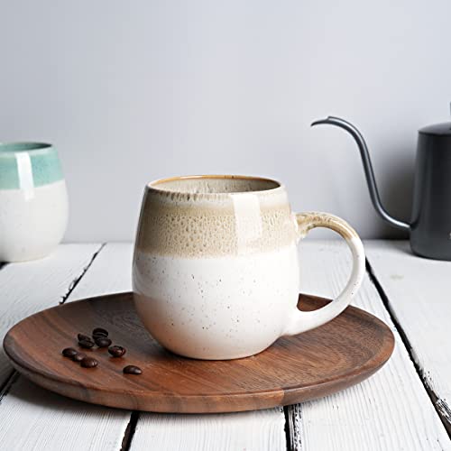 Bosmarlin Large Ceramic Coffee Mug, 21 Oz, Dishwasher/Microwave Safe