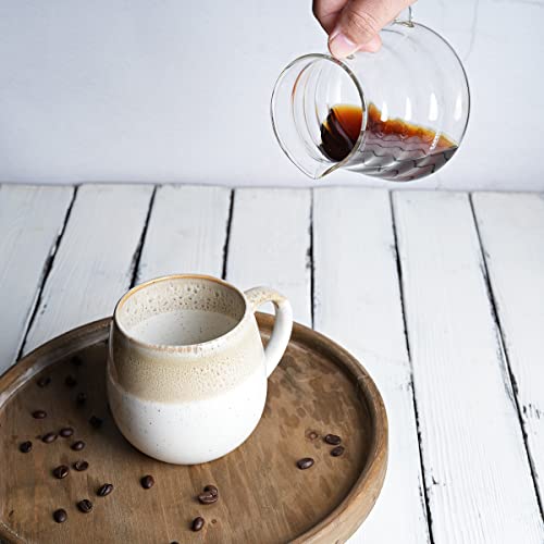 Bosmarlin Large Ceramic Coffee Mug, 21 Oz, Dishwasher/Microwave Safe