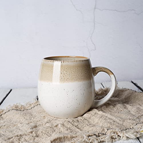 Bosmarlin Large Ceramic Coffee Mug, 21 Oz, Dishwasher/Microwave Safe