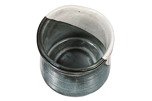 Handmade Kutani Yaki Cat Mug - Japanese Pottery