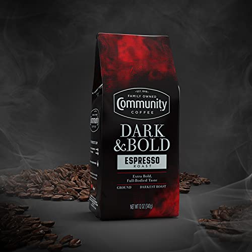 Dark & Bold Espresso Roast Ground Coffee, 12oz