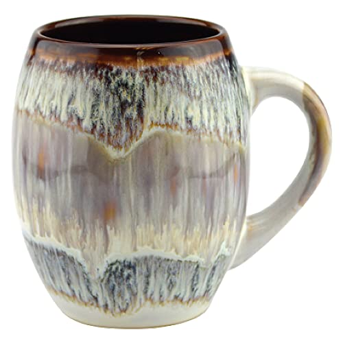 Large Glazed Ceramic Coffee Mug Set - Modern Kitchen Decor