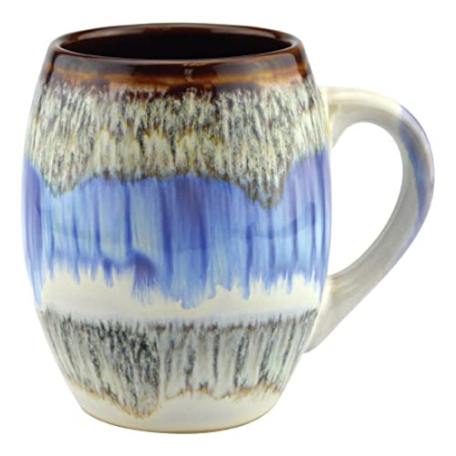 Large Glazed Ceramic Coffee Mug Set - Modern Kitchen Decor