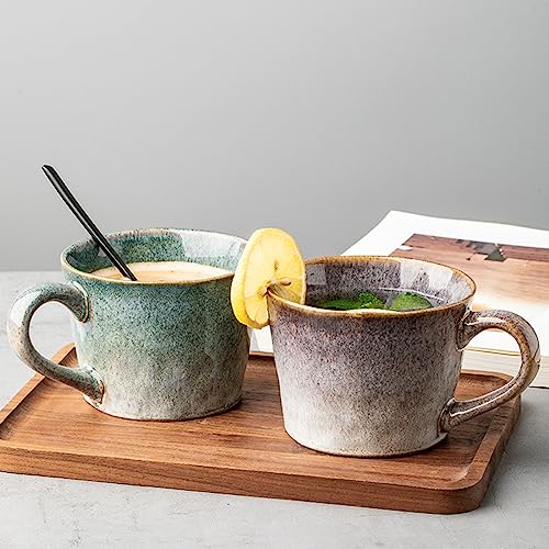 XINRRY Sage Green Ceramic Coffee Mug, 12 oz