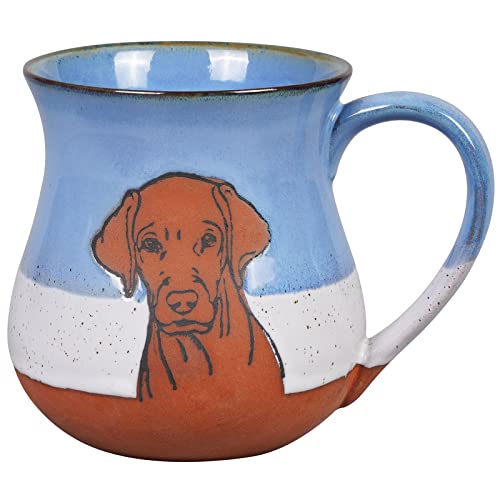 Handmade Ceramic Dog Mug 16 oz for Coffee