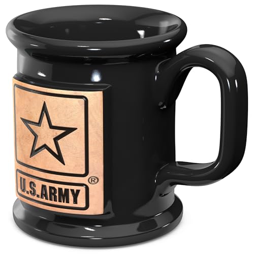 Handmade Ceramic Coffee Mug - Southern Brass, U.S. Army