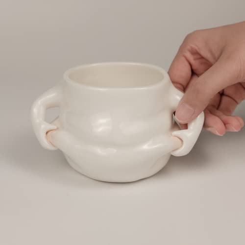 YINHEMEOW Fat Belly Handwarmer Mug 13OZ Cute Ceramic