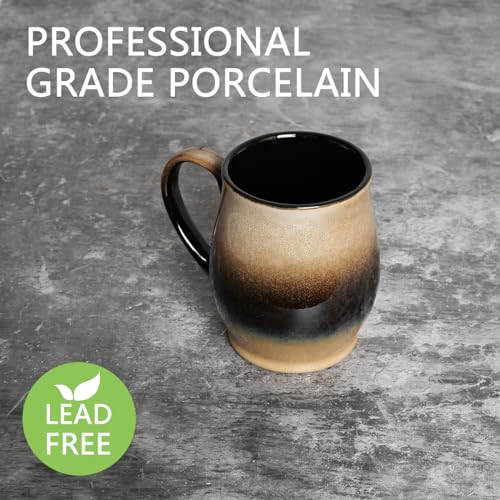 Bosmarlin Walnut XL Ceramic Coffee Mug, 25 oz