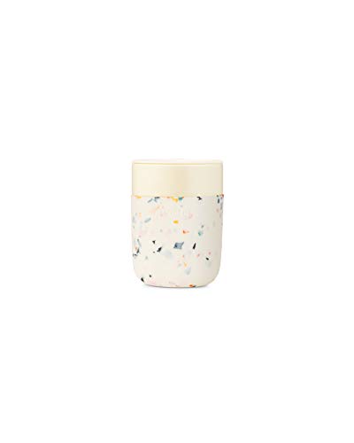 Terrazzo Cream Ceramic Mug - Portable, Reusable, Dishwasher Safe