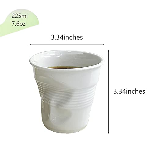 Creative Ceramic Pleated Coffee Mugs from Khanjuan